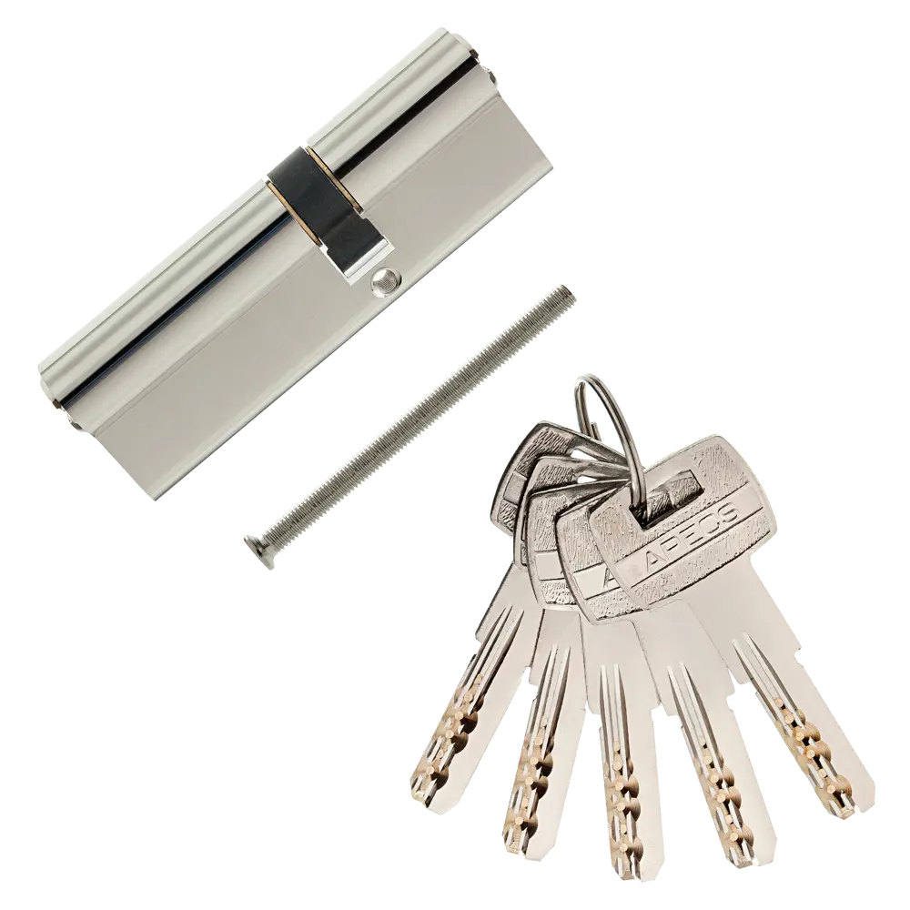 Цилиндр Apecs SM-90(35/55)-NI, 35х55 мм, ключ/ключ, цвет никель STLM-2119224 - Вид №1