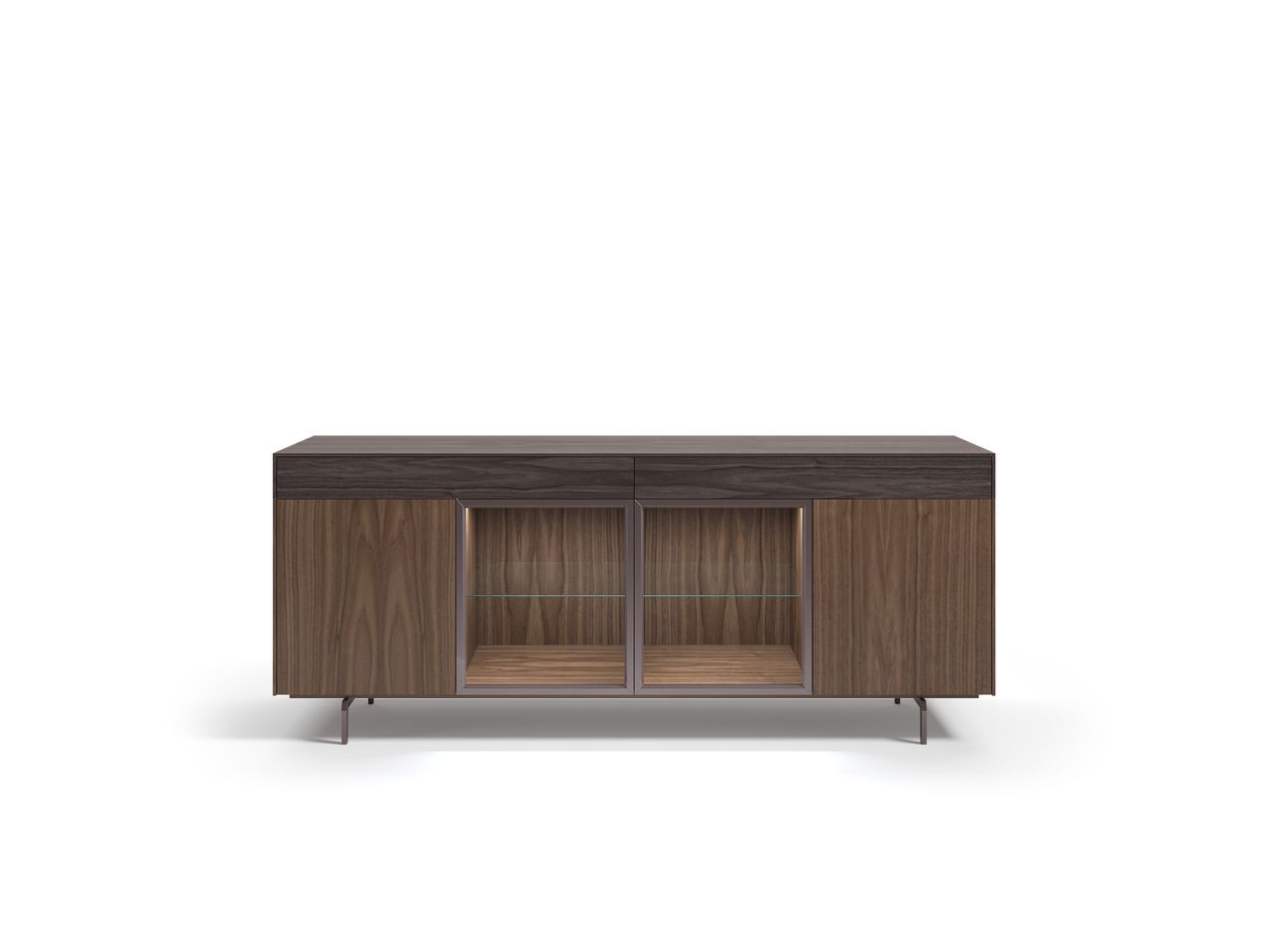 Шкаф из дерева и стекла с распашными дверями и встроенным освещением Hurtado Evolution ARCH-00085888 - Вид №23