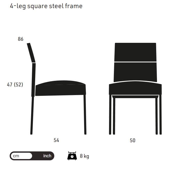 Барный стул с подставкой для ног KFF Техас ARCH-00089451 - Вид №3