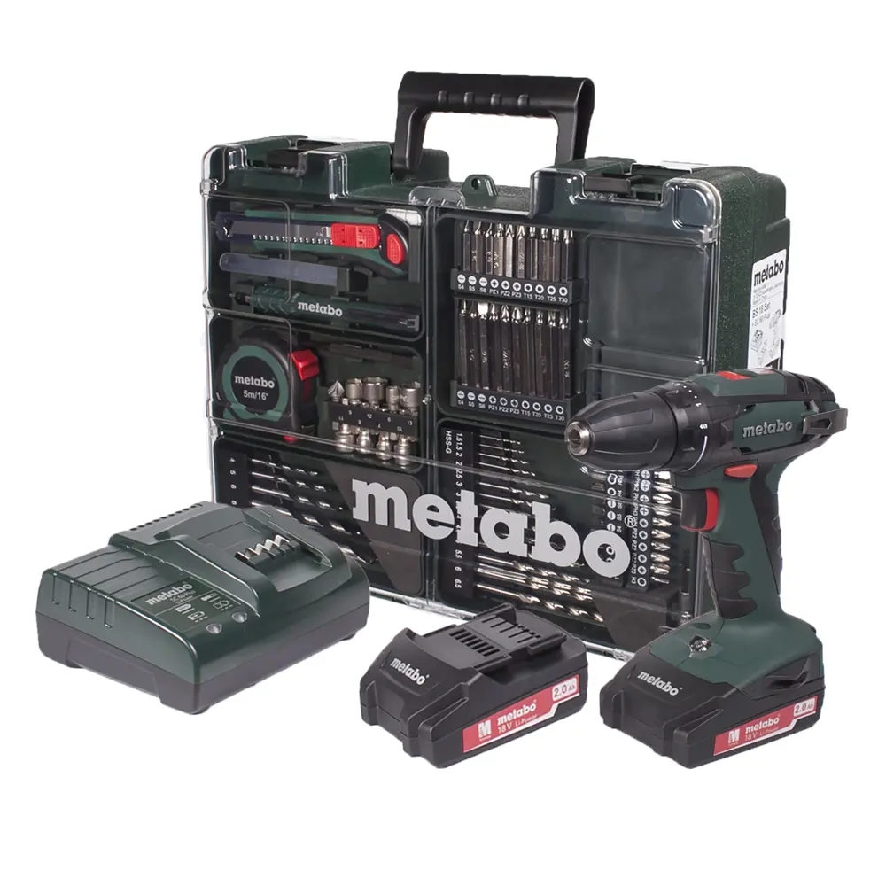 Шуруповерт Metabo BS 18, Li-ion 18 В, 2 Ач 18118921 STLM-2054565  - Вид №3