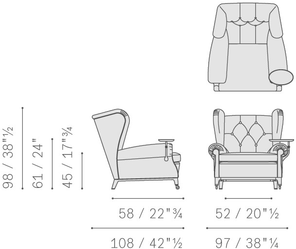 Poltrona Frau Стеганое кожаное кресло с подлокотниками La collezione - divani e poltrone sun-id-1475501 - Вид №15