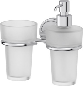 LUX 008 Держатель со стаканом и дозатором жидкого мыла FBS Luxia