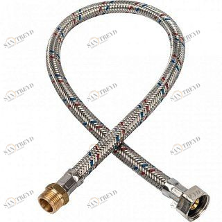 Гибкая подводка для воды НР 3/8 х ВР 1/2 STOUT - 600 мм SHF0067081015