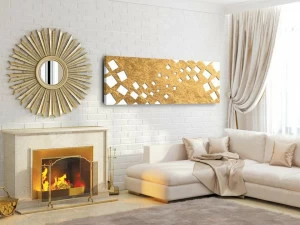 Termo Design Алюминиевый радиатор / декоративный радиатор Doppia piastra - foglia oro Dp 00503