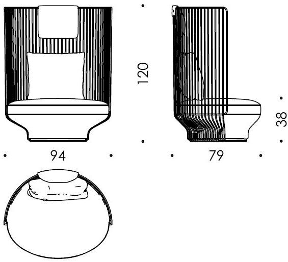 Wittmann Кресло из ткани с высокой спинкой Paradise bird sun-id-1511831 - Вид №5