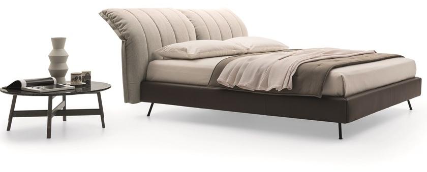 Ditre Italia Кровать из кожи и ткани с высоким изголовьем On line sun-id-1475299 - Вид №1