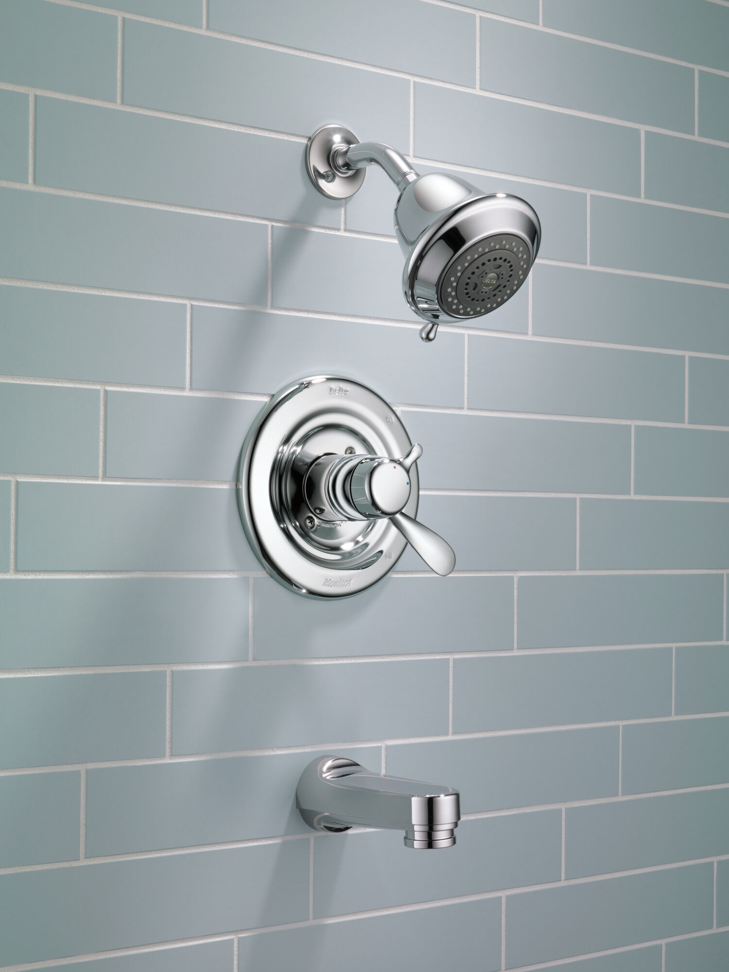 T17430-NC Для ванны и душа Monitor® 17 Series Delta Faucet Classic Жемчужный никель и хром - Вид №1