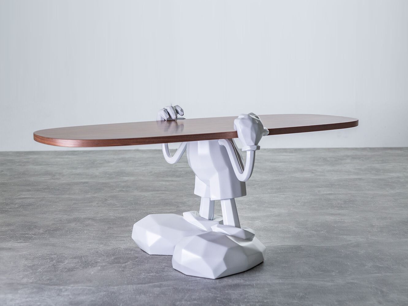 Прямоугольный журнальный столик из ореха и смолы LO Contemporary WILLY WALNUT ARCH-00147637