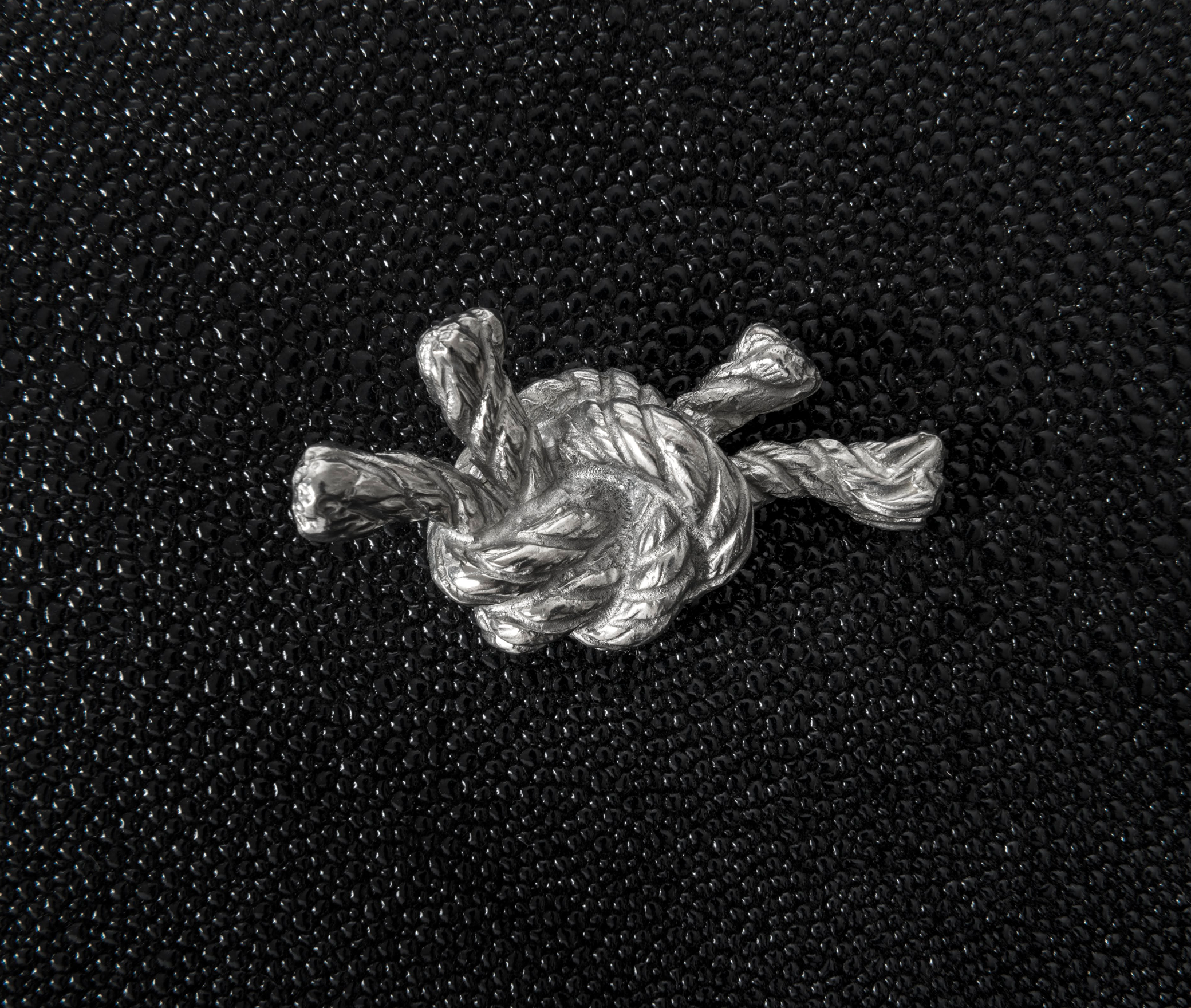 Квадратная коробка Thalia - 17,5X17,5XH8 см / металлическая отделка_хром / ari-leather_coffee Pinetti 00.0142.037.015 - Вид №2