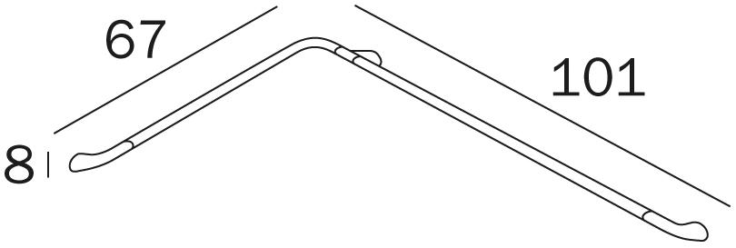 INDA® Ручка для ванной с фиксированным углом Confort sun-id-1471247 - Вид №6