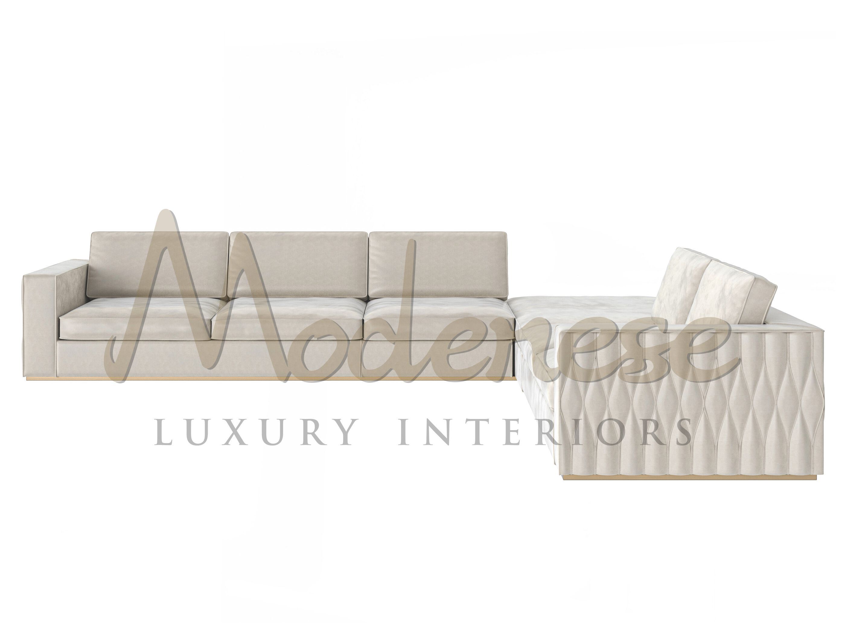 Угловой диван из ткани на 5 мест Modenese Luxury Interiors LUXE TOUCH ARCH-00037675
