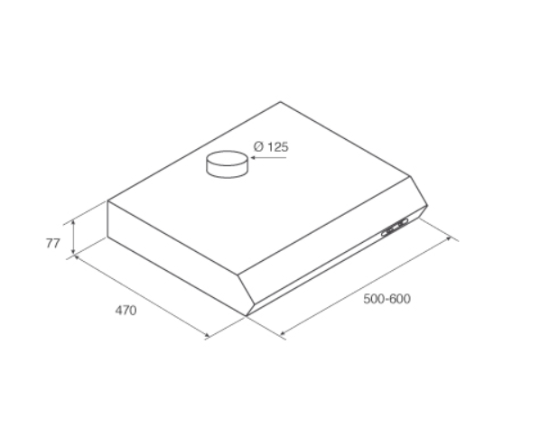 1106536 Вытяжка подвесная Jetair LIGHT WH/F/60 белый/прозрачный STDN-0088381 - Вид №8