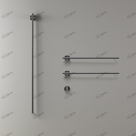 Электрический полотенцесушитель Л. 580 мм и L. 1,060 мм, кнопка питания включена  EQB53 CEADESIGN 