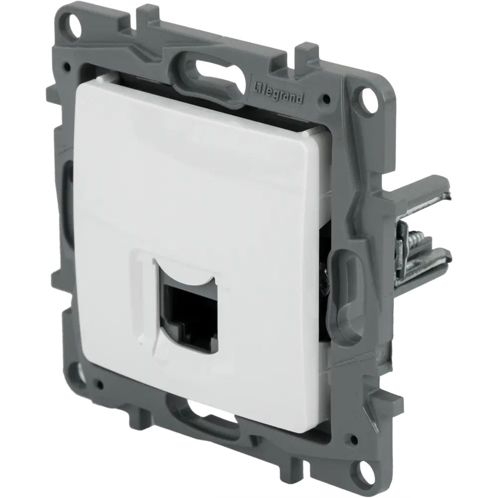 Розетка компьютерная RJ45 категория 6 UTP Legrand Etika цвет белый 82153462 STLM-2140301 - Вид №1
