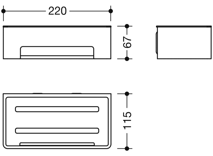 900.03.001XA корзина для душа HEWI System 900 - Вид №2