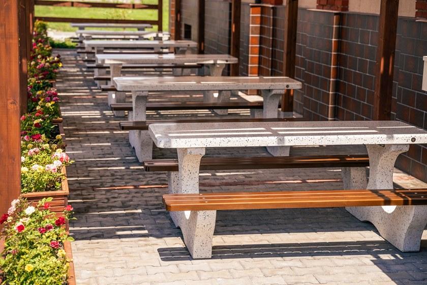 ENCHO ENCHEV - ETE Стол для пикника из бетона и дерева  116  - Вид №3