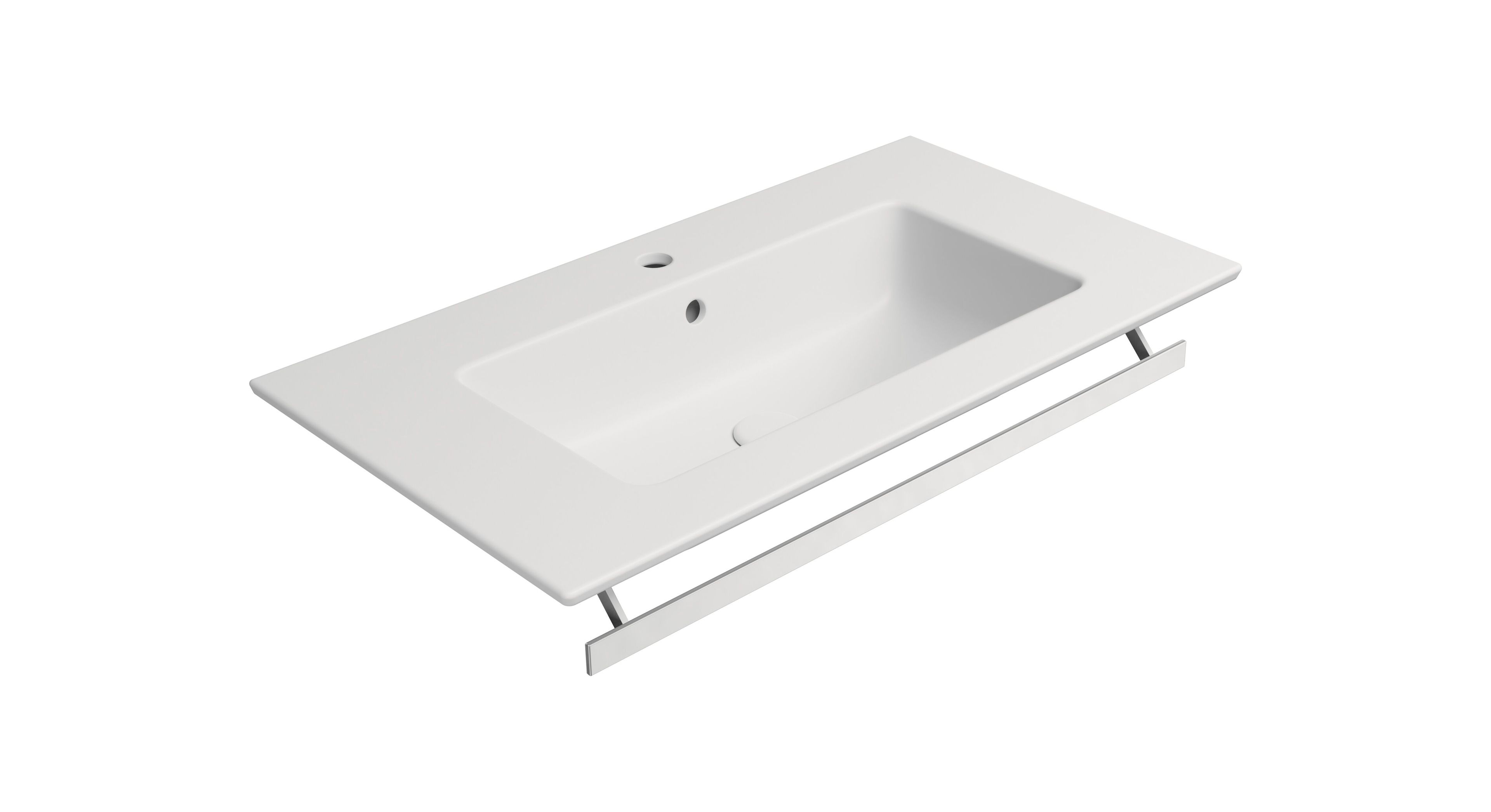 Прямоугольная раковина с держателем для полотенец GSI ceramica чистый ARCH-00068994 - Вид №9