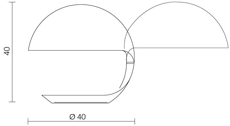 Martinelli Luce Вращающаяся настольная лампа из смолы с прямым светом Cobra 629/ro - Вид №3