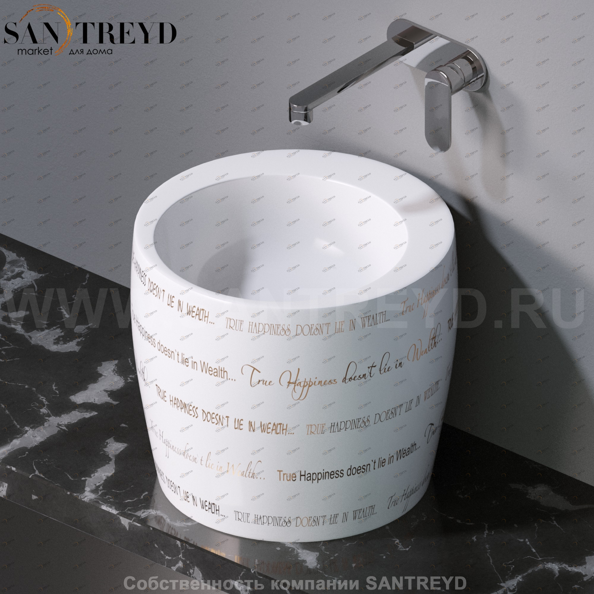 L101420G Накладная раковина на столешницу  круглая A. e T. Italia TOTEM AeT ITALIA