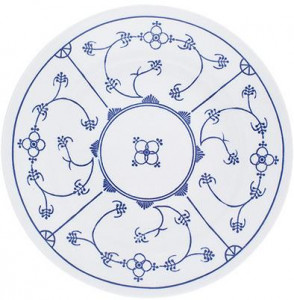 453402M75019H Традиционная пища блюдо 23.5 см синий Сакс (с небольшими ошибками красоты) Kahla-porzellan