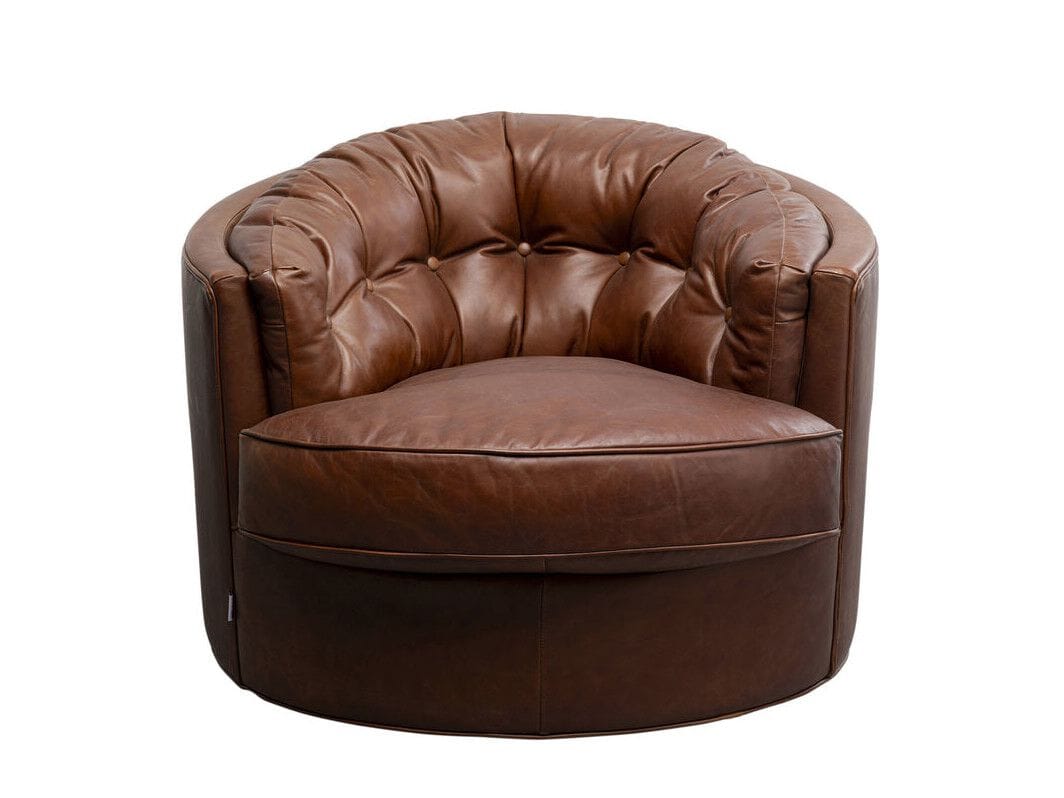 Кожаное вращающееся кресло с подлокотниками KARE Design MUSIC HALL ARCH-00135852 - Вид №1