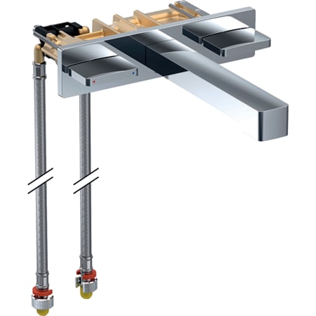 116.461.21.1 Смеситель для раковины Geberit ONE прямоугольного исполнения, настенный монтаж, смеситель двухручковый, для монтажного элемента Geberit ONE Geberit 