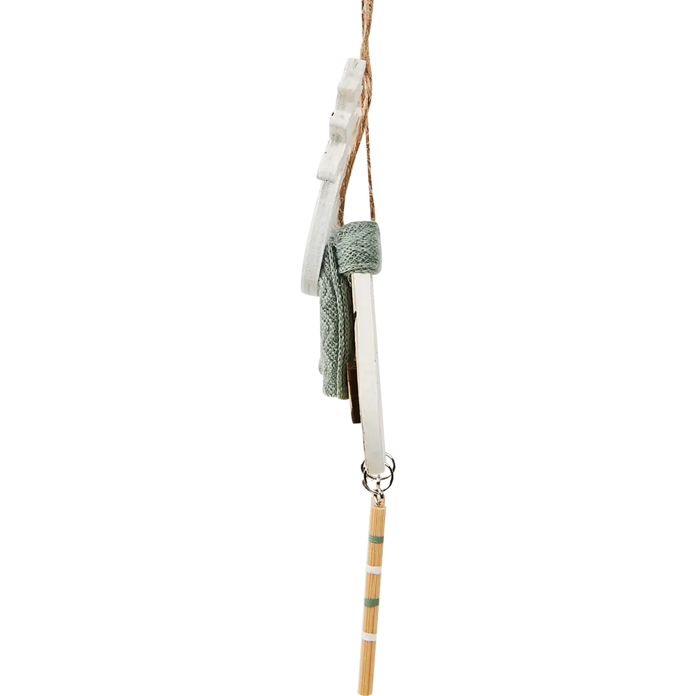 87036555 Елочная игрушка Олень 15x5 цвет белый STLM-0961453 Santreyd  - Вид №3