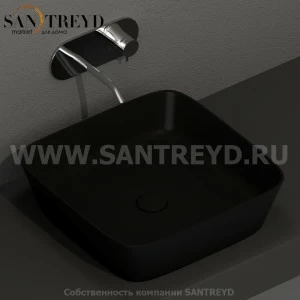 460131 Накладная раковина на столешницу  квадратная Kerasan Nolita