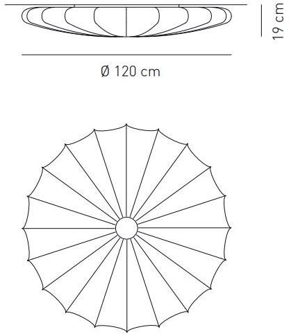 AXOLIGHT Настенный светильник из ткани Muse sun-id-1510596 - Вид №3