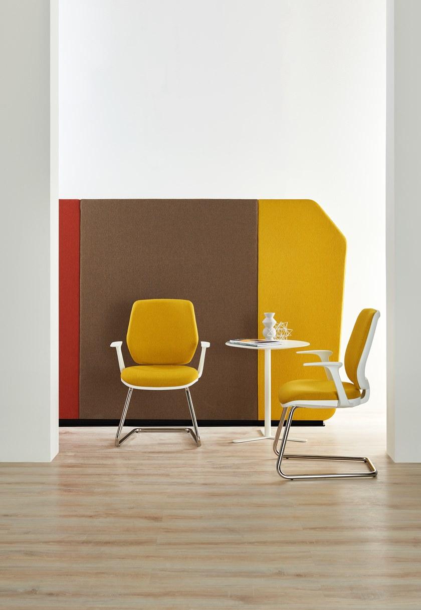 ESTEL GROUP Консольный офисный стул с тканевой обивкой и подлокотниками sun-id-1438294 - Вид №3