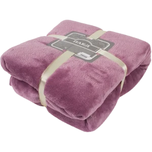 Плед, 180х200 см, фланель, цвет светло-сиреневый