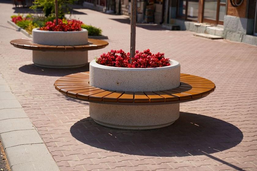 ENCHO ENCHEV - ETE Круглая скамья из бетона со встроенной сеялкой  192  - Вид №2