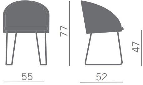 Kastel Кожаные санки для залов ожидания Kameo sun-id-1356417 - Вид №2