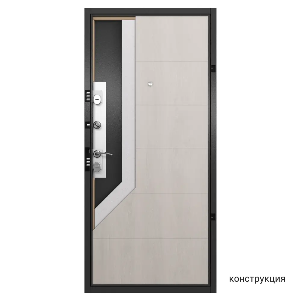 Дверь входная металлическая Берн 86x205 см левая цвет белое дерево 82858710 STLM-2055351 TOREX  - Вид №12