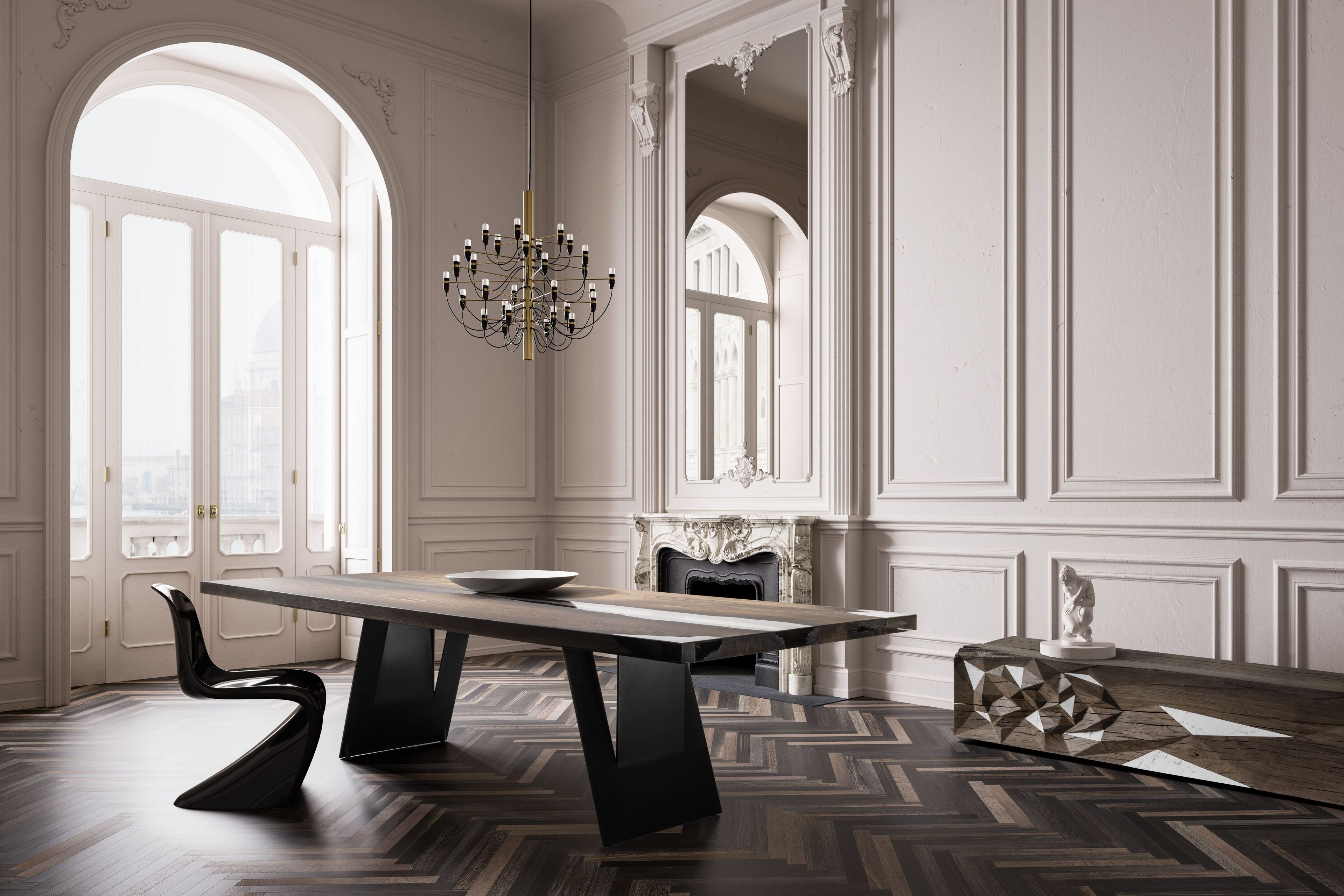 Скамья из ископаемого дуба Teúkhō POLYGON ARCH-00149157 - Вид №3