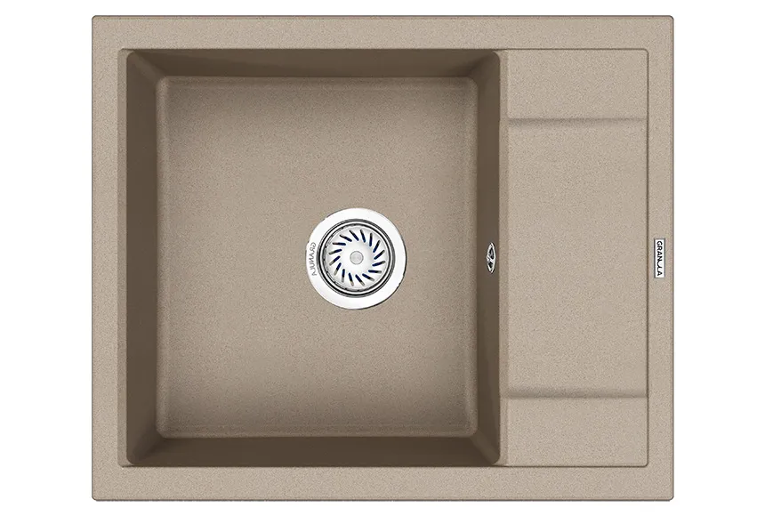 6002, ПЕСОК, кухонная мойка, кварц GRANULA 6002-ST134 - Вид №1