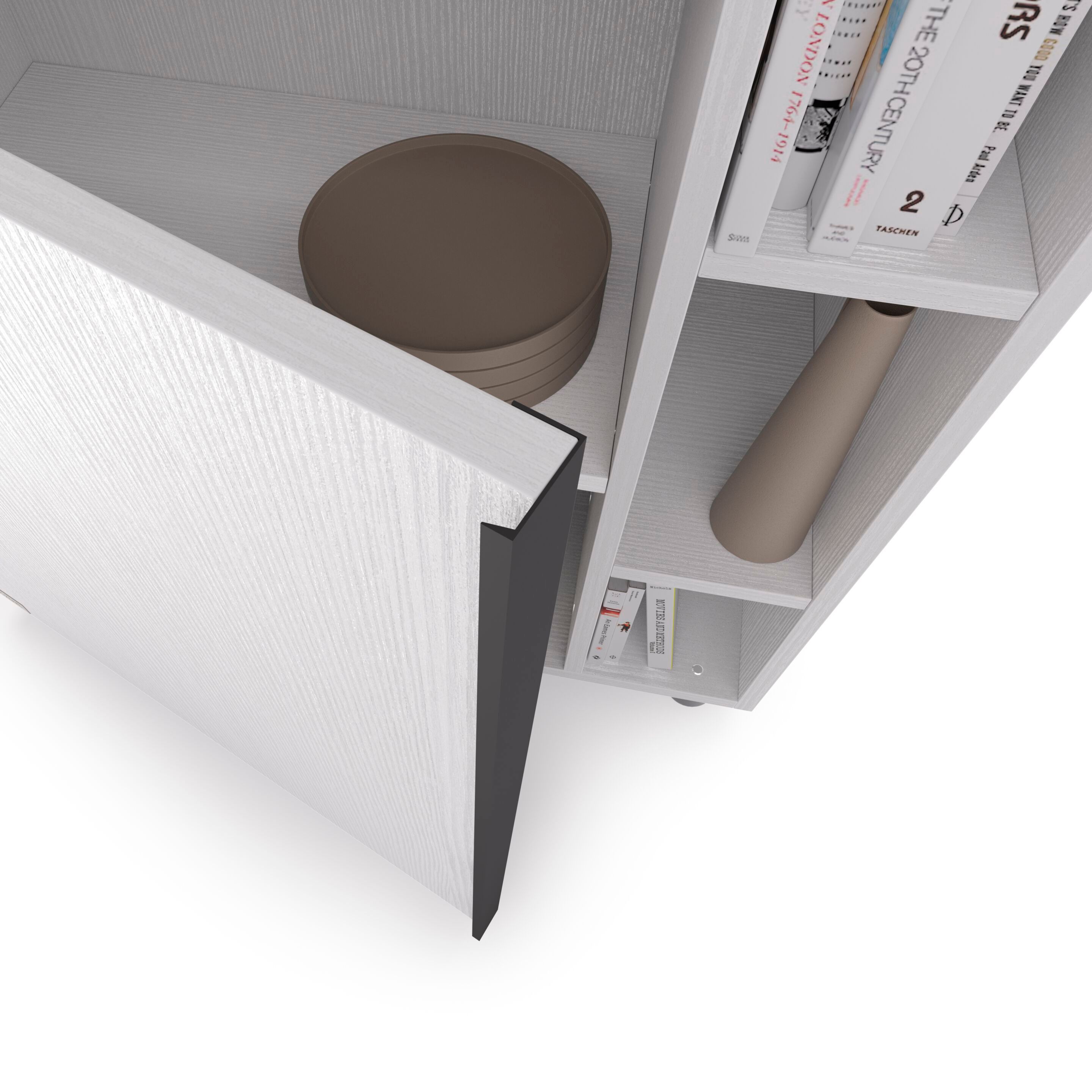 Настенный книжный шкаф из меламинированного материала Mobili Fiver ROMINA ARCH-00138664 - Вид №16