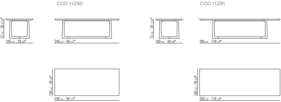 Flexform Прямоугольный стол из массива дерева Jiff sun-id-1429405 - Вид №2