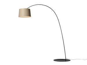 Дуговая лампа с металлическим основанием и дубовым диффузором