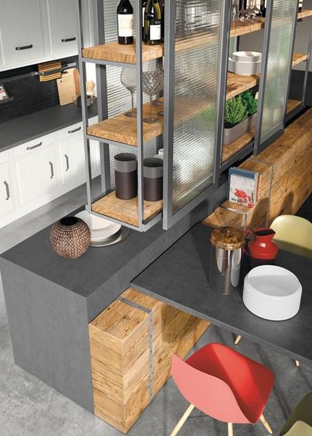 Marchi Cucine Встроенная кухня в современном стиле с островом с ручками Brera 76 sun-id-1406947 - Вид №3