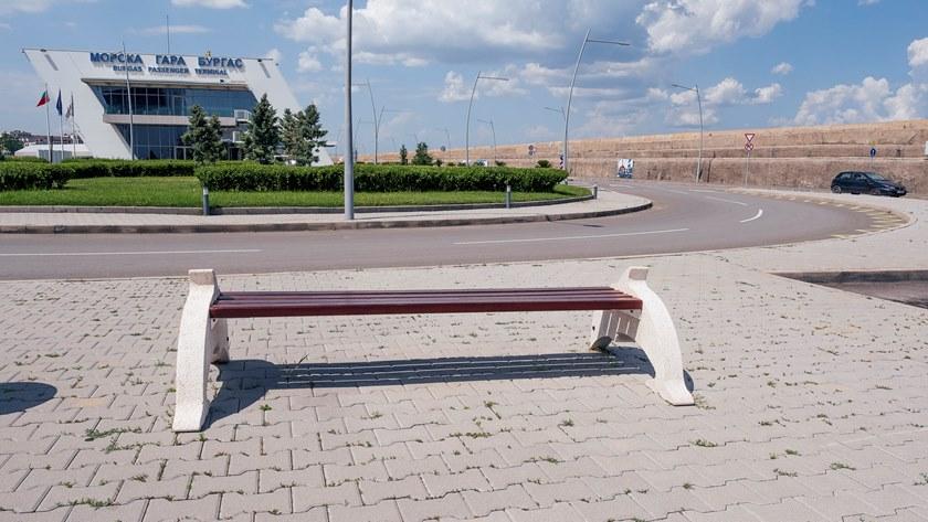 ENCHO ENCHEV - ETE Скамейка из бетона и дерева без спинки  8  - Вид №4