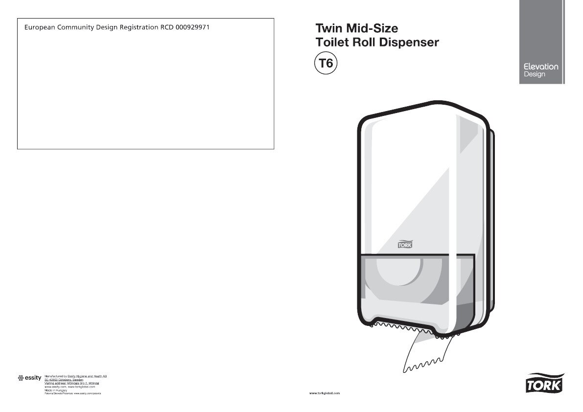 55750038 Диспенсер для туалетной бумаги среднего размера (с автоматической сменой рулона) Tork  - Вид №6