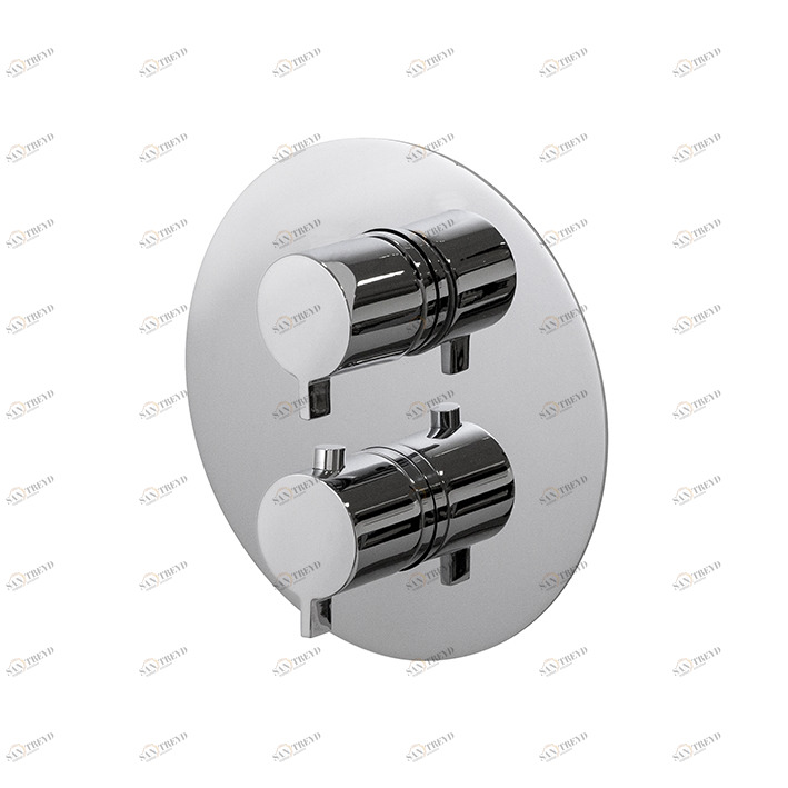 Внешний компонент термостатического смарт-бокса.  Lignage NOKEN 100257033  CHROME 