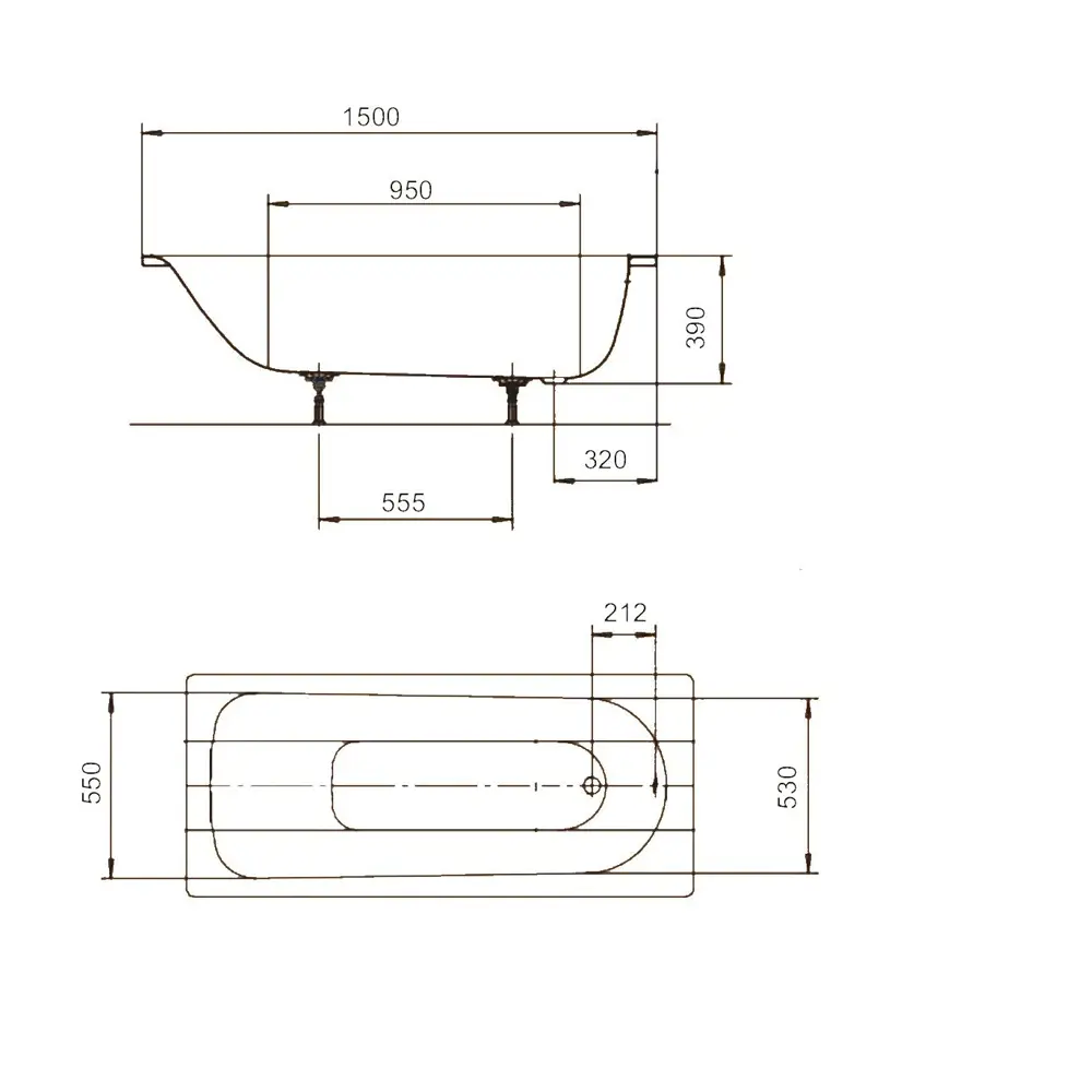 KALDEWEI Form Plus — стальная ванна с антикоррозийной защитой 14123028 STLM-0004316 - Вид №3