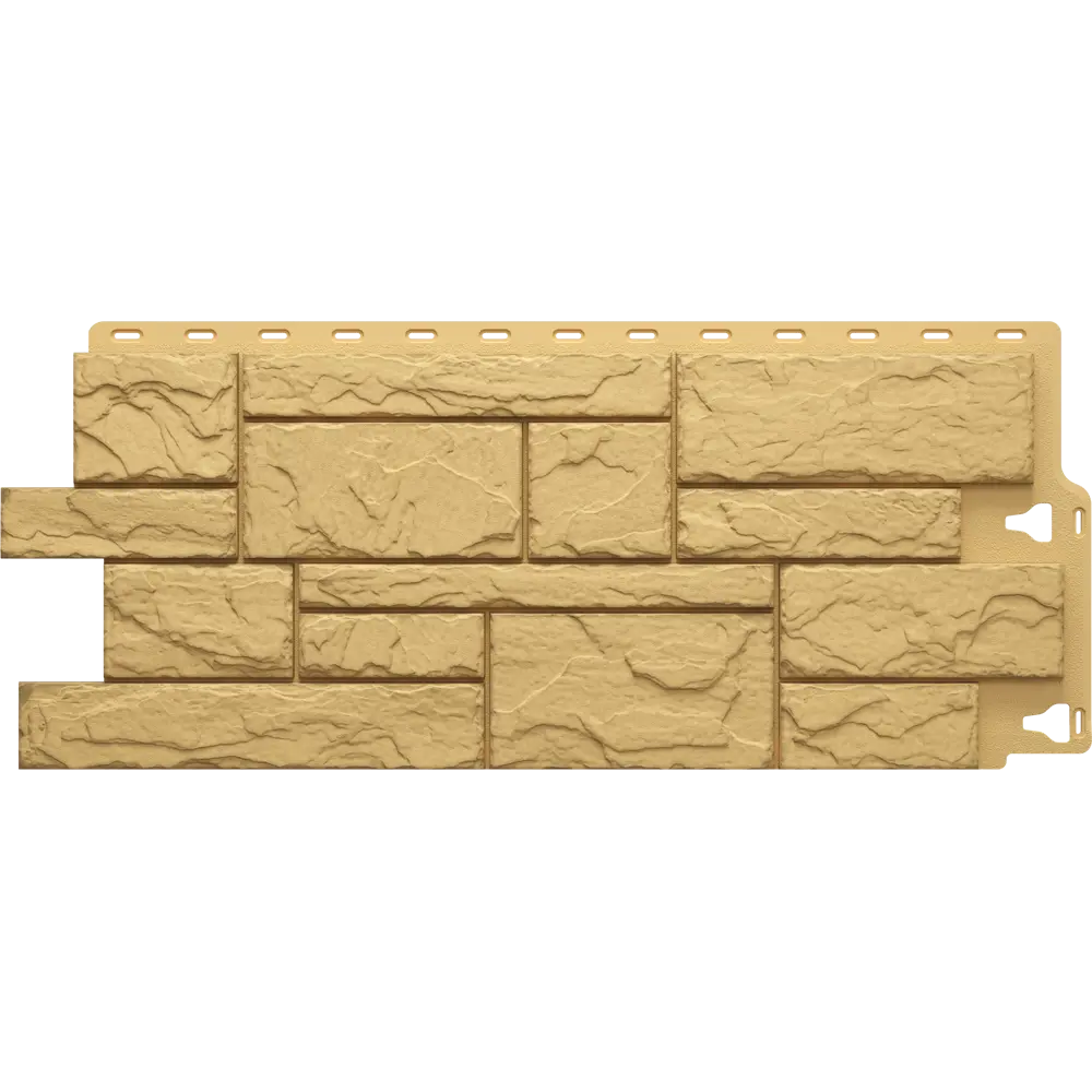 Фасадная панель Docke Камень крупный цвет жёлтый DÖCKE Dacha STLM-2204729