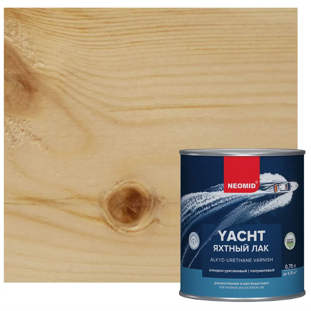 Яхтный лак NEOMID для дерева - защита и декор 0,75 л 85180727 STLM-0059552