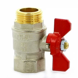 Кран шаровой НВ MISTRAL бабочка TIEMME 3/4"