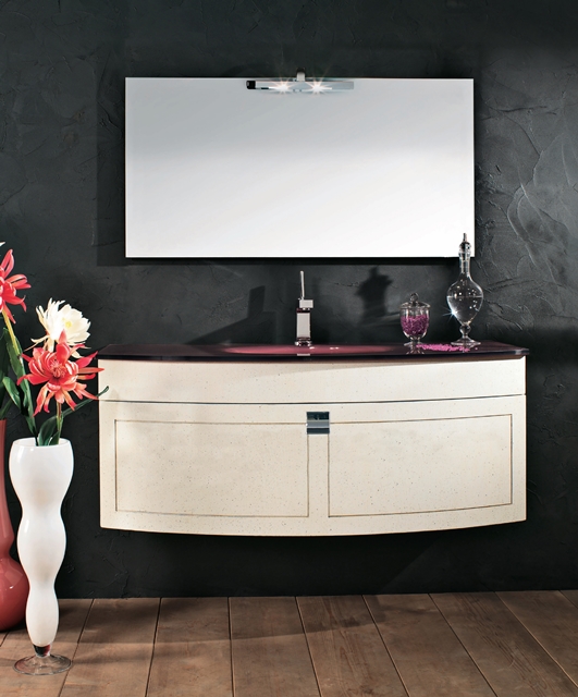 8088 Tifernoit Белая лакированная композиция для ванной Bagno 