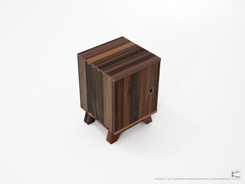 KARPENTER Квадратная деревянная тумбочка в современном стиле Brooklyn Bf30-mh - Вид №2