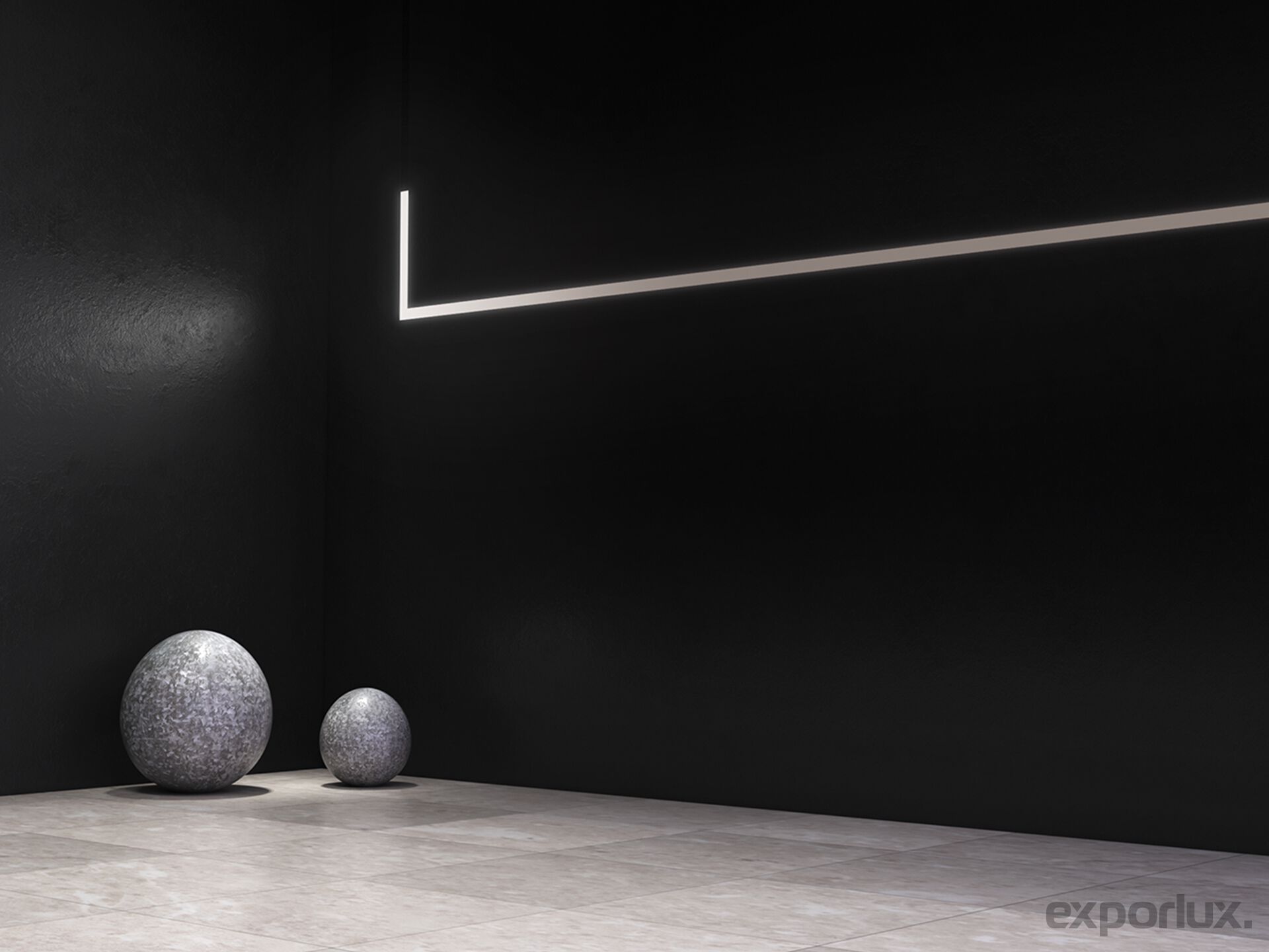 Утопленное алюминиевое освещение трека Exporlux FLEXIBLE EN ARCH-00002588 - Вид №1